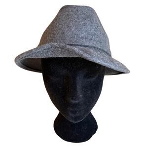 Betmar Italian Wool Fedora Hat Charcoal Gray Upturned Brim Y2K Betmar Fedora Hats for Women for sale | eBay main image 3